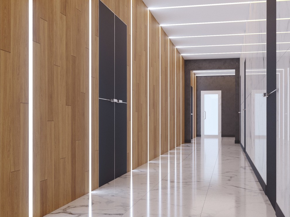 Варианты дизайна коридора в административном здании