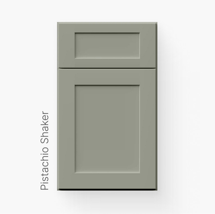 Pistachio Green Shaker Door Style