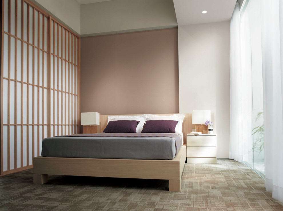 Design ideas for an asian bedroom in Other.