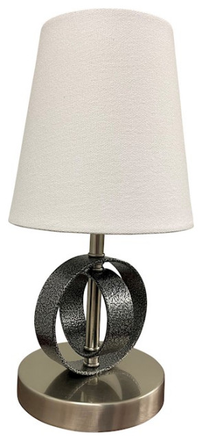 House of Troy Bryson 1 Light Table Lamp, Supreme Silver/ Nickel, B209-SS-SN