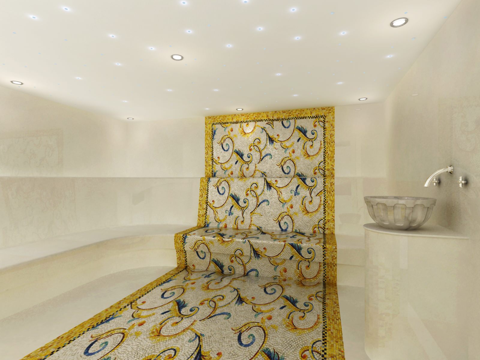 Работы нашей художественной мастерской по камню и мозаики