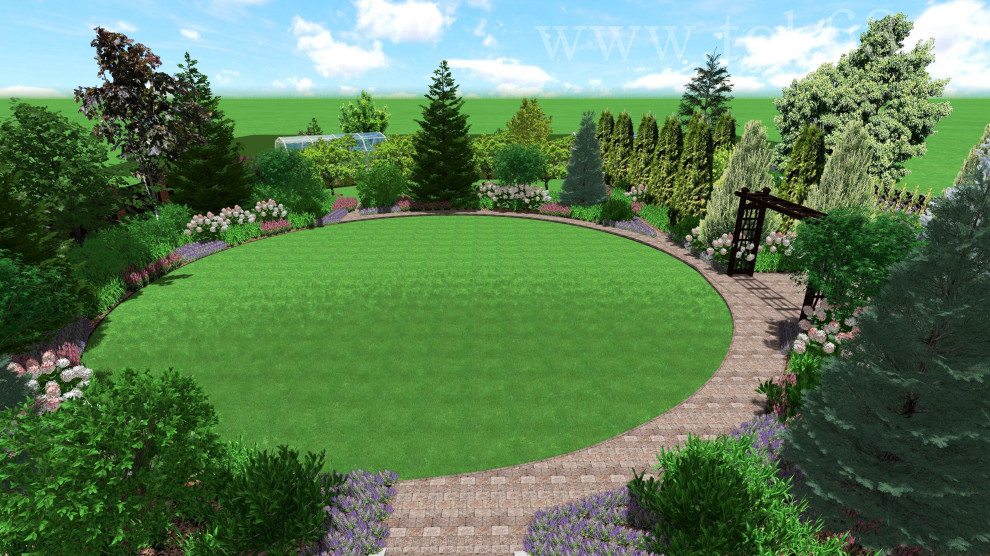 Ландшафтный проект 30 соток в Самаре