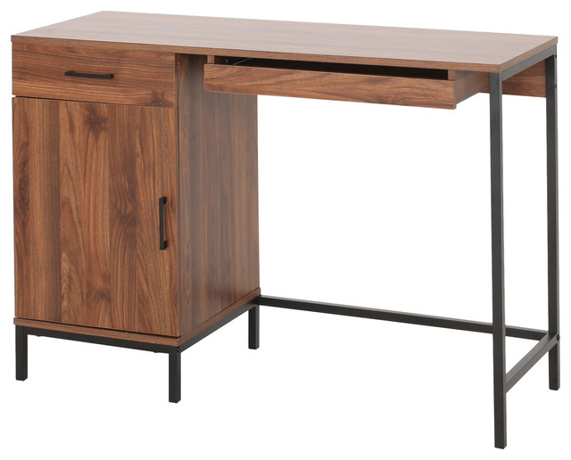 York Contemporary Faux Wood Computer Desk Industrial Desks And Contemporary Faux Wood Computer Desk