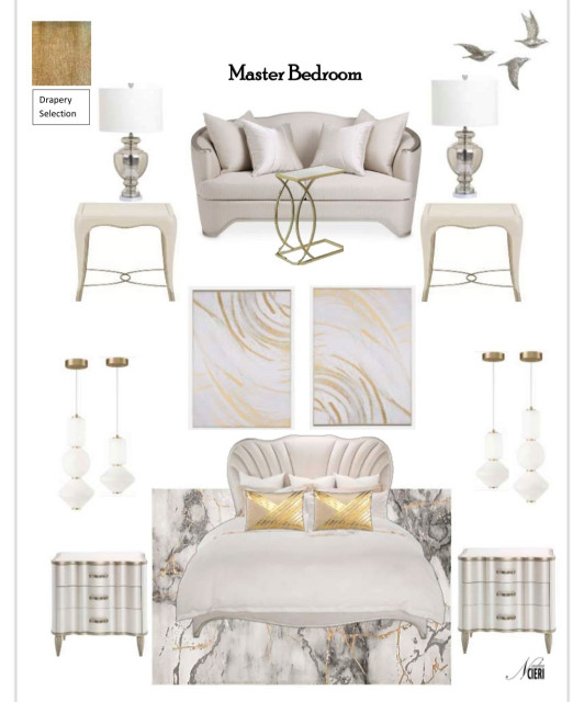 2021 Brampton moderno-dormitorio