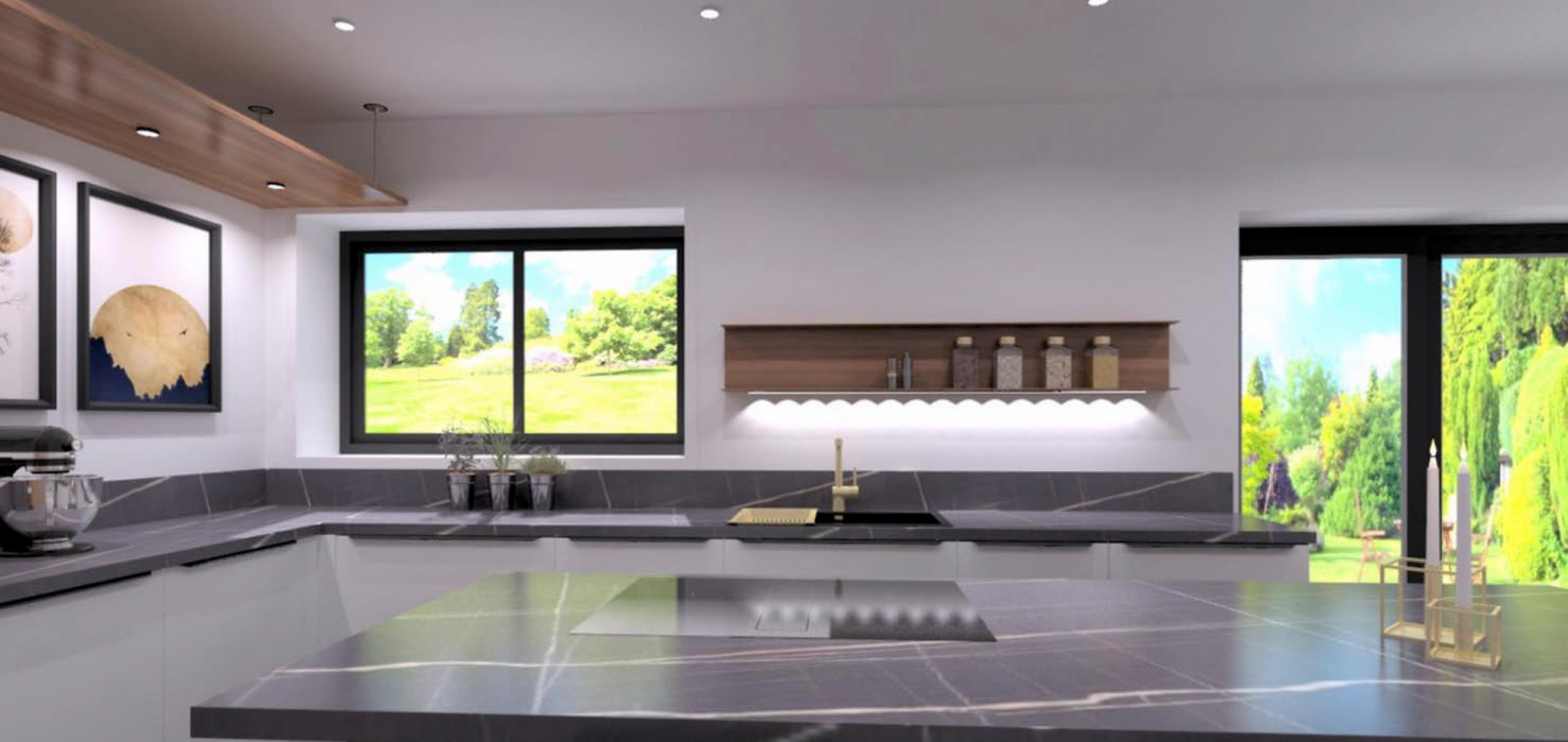 Projet de cuisine en cours de réalisation - Annecy (74)