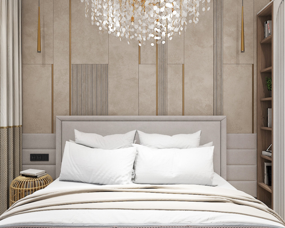 Дизайн-проект квартиры 45 м2 в стиле неоклассика