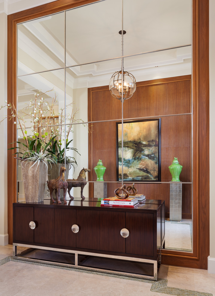 This is an example of a transitional entryway in Miami.