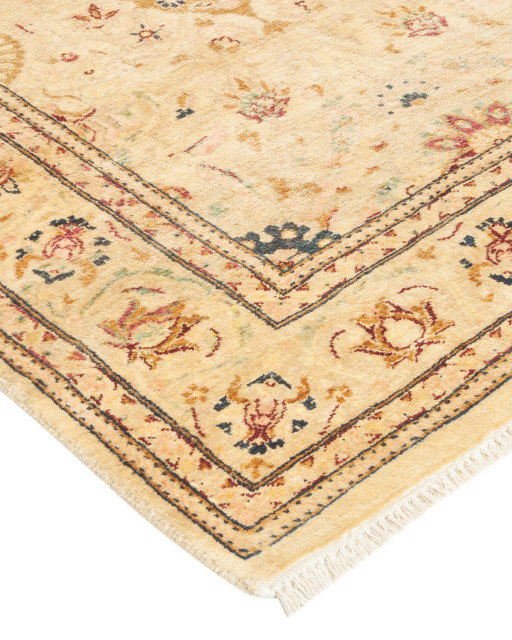 Audrey, One-of-a-Kind Hand-Knotted Runner Yellow, 2'6"x11'6"