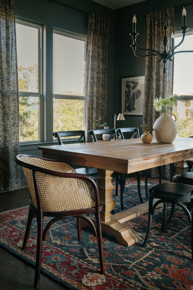 Inspiration for a timeless dining room remodel in Austin