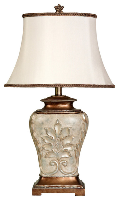 Magonia Table Lamp, Antique White With 