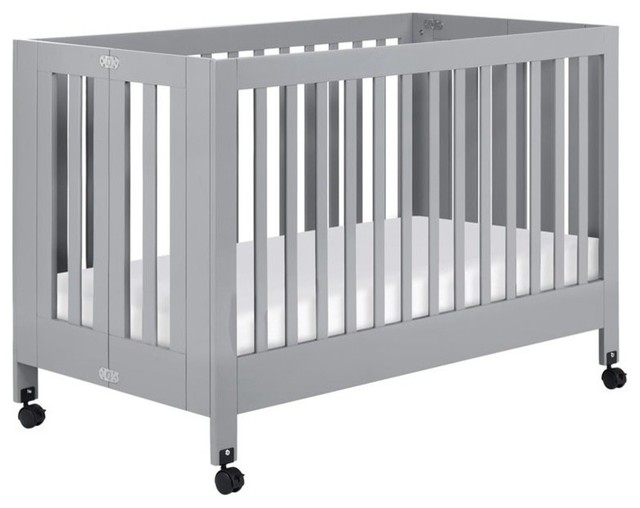 Babyletto Maki Full Size Folding Crib Black Transitional