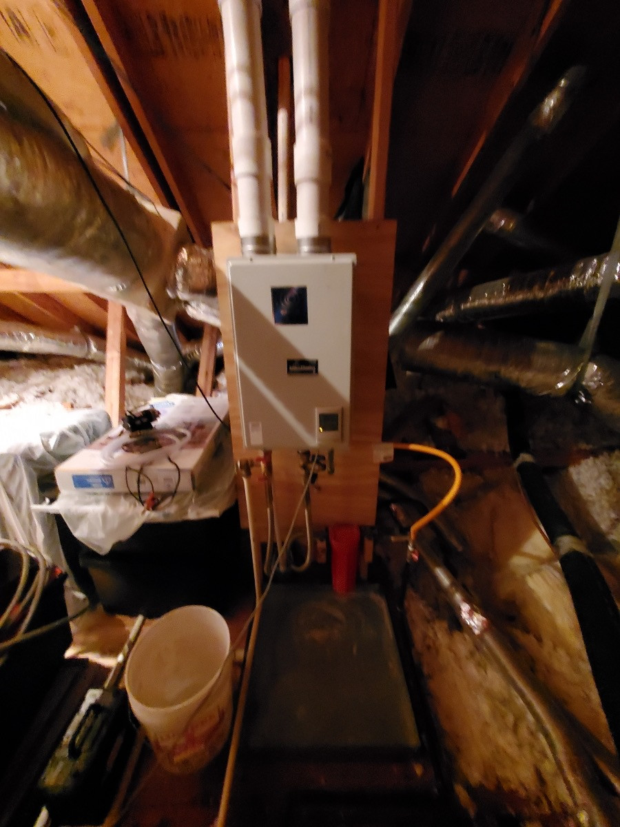 Tankless Hot water Heater Flushed Clean