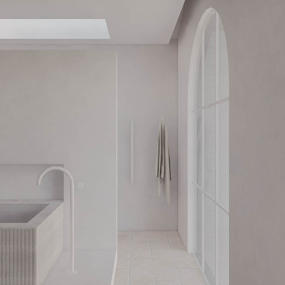 Photo of a mediterranean bathroom.