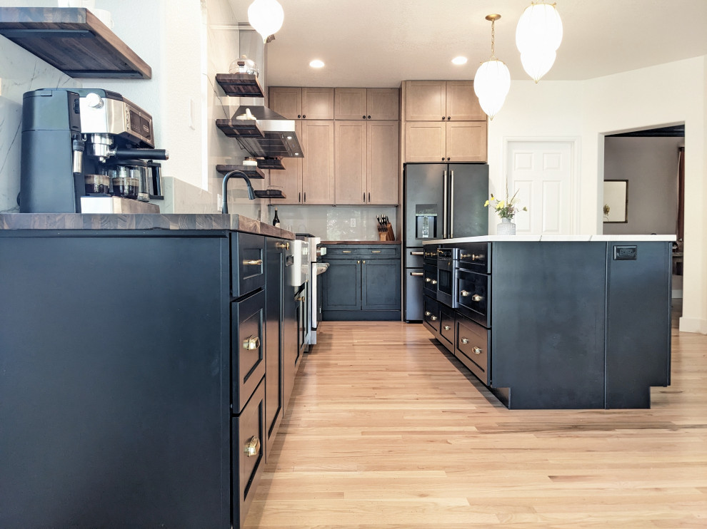 Inspiration for a transitional kitchen remodel in Denver