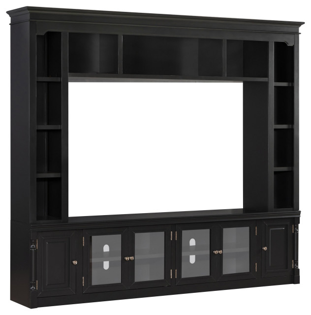 Virginia Charcoal Entertainment Center for TVs up to 75" Transitional