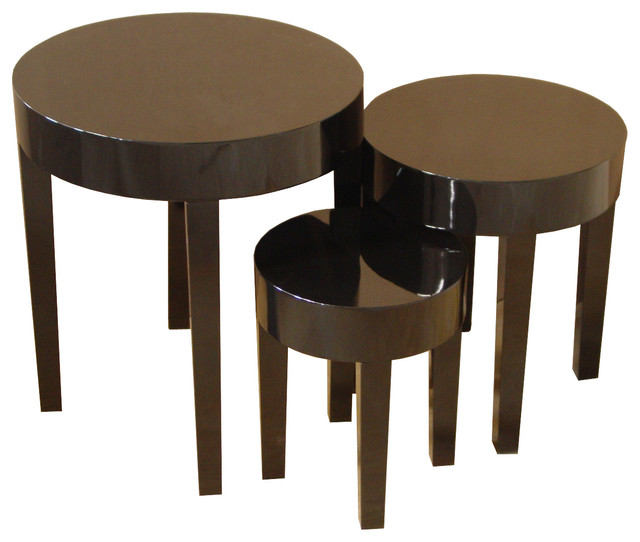 Contemporary Round Nesting Tables - Contemporary - Coffee ...