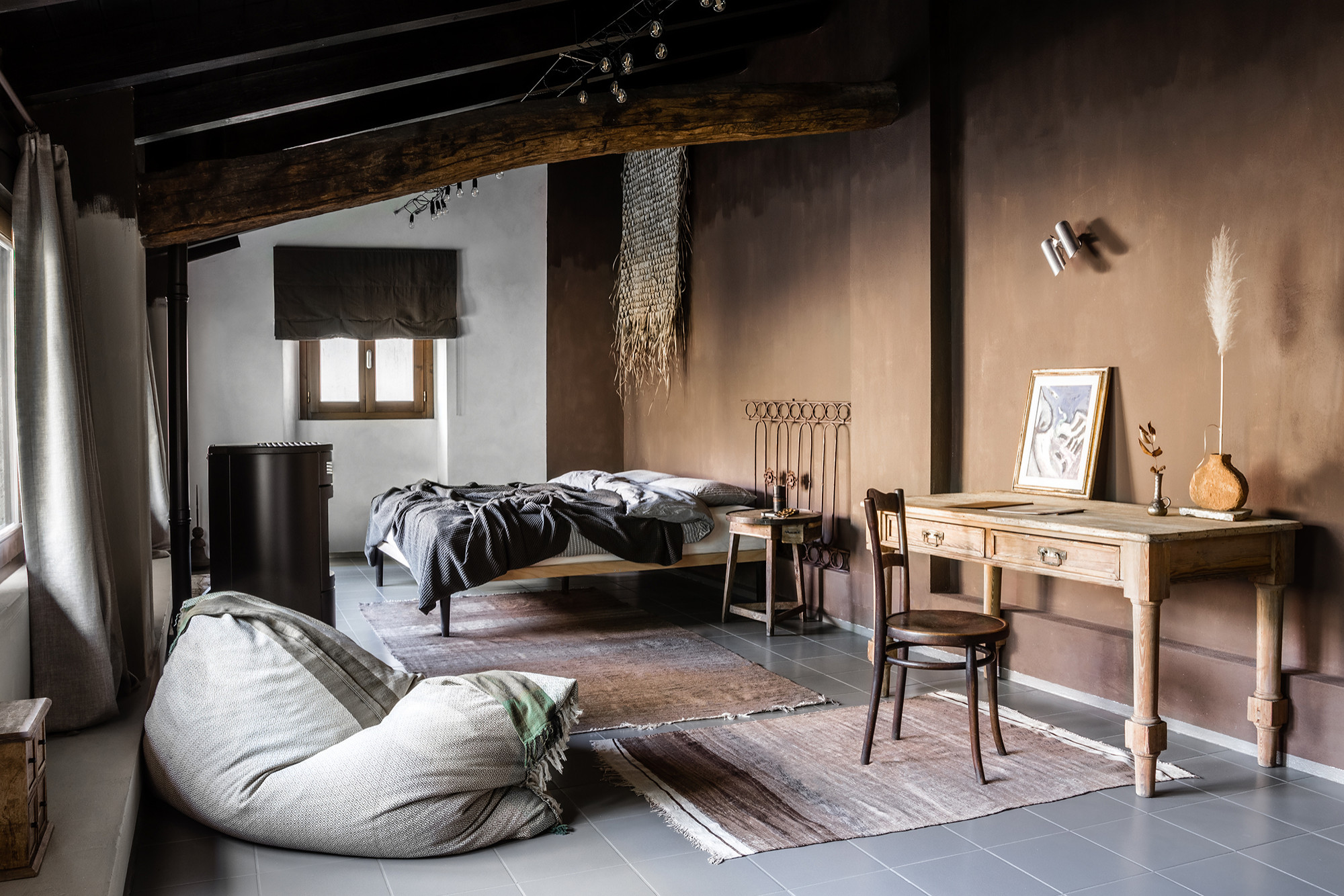 Camera da letto rustica - Foto, Idee, Arredamento - Maggio 2023 | Houzz IT