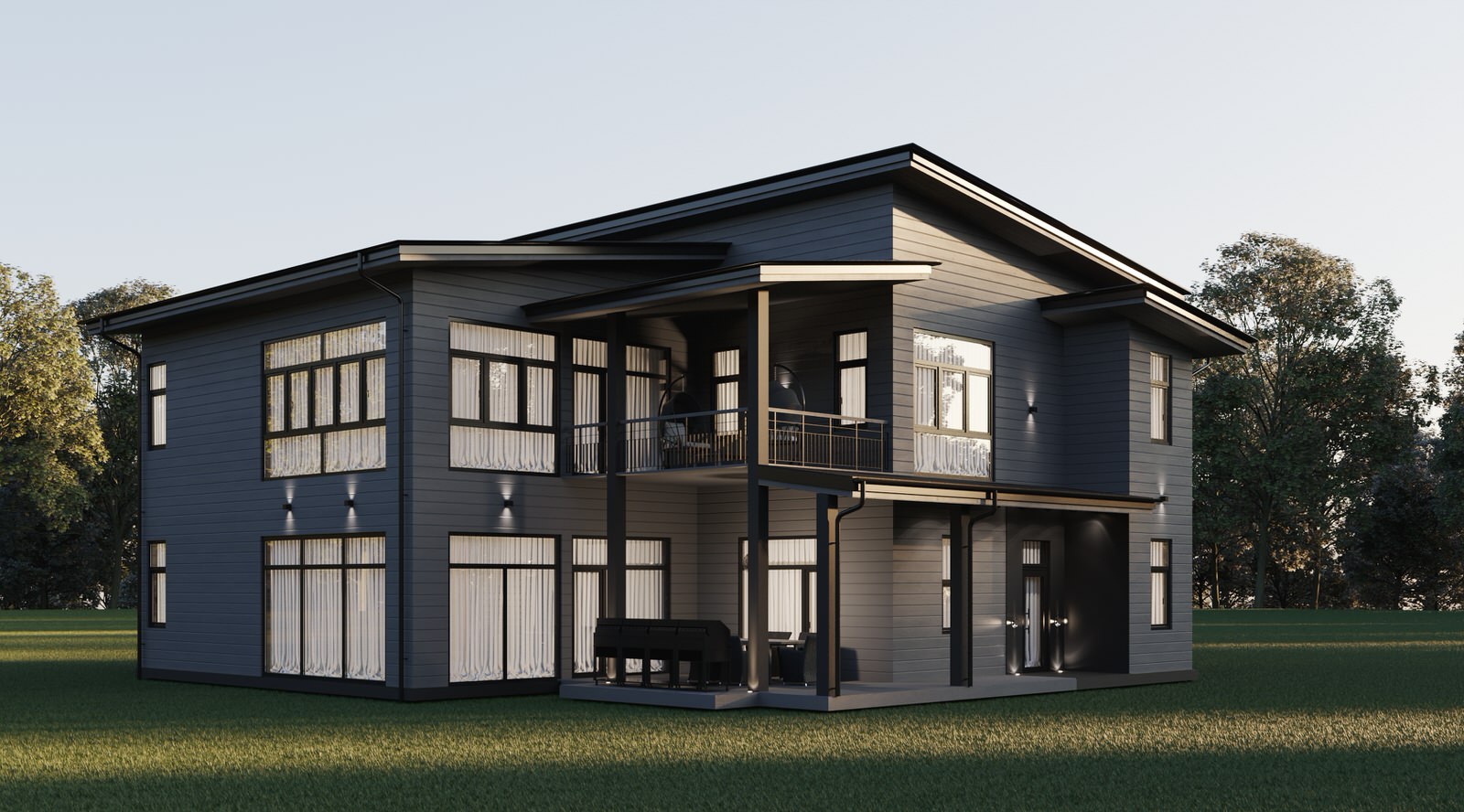 Загородный дом в скандинавском стиле