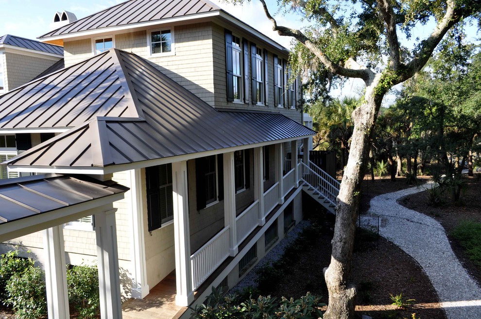 Example of a large classic home design design in Atlanta