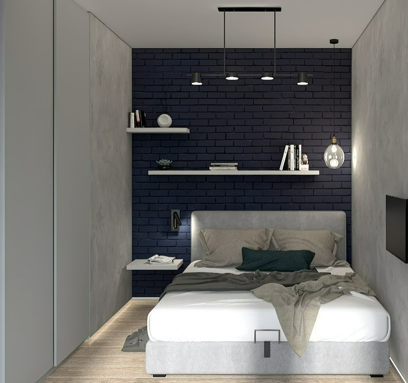 Светлая однокомнатная квартира с элементами лофт