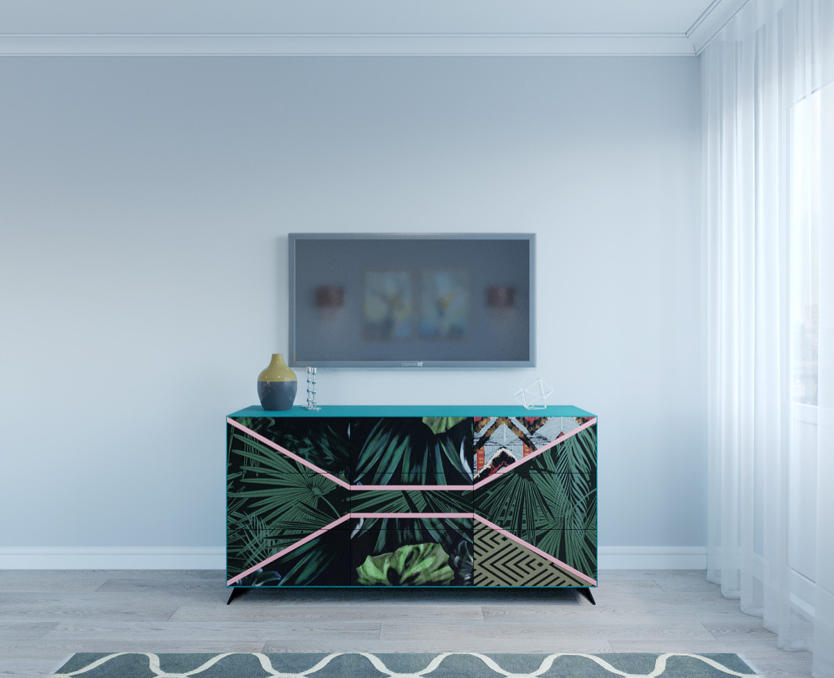 Зона ТВ в гостиной