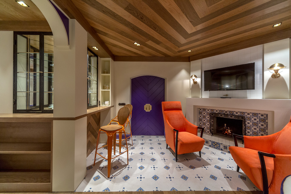 Проект "Гостиная с фиолетовым кантом" для программы Дачный Ответ на НТВ