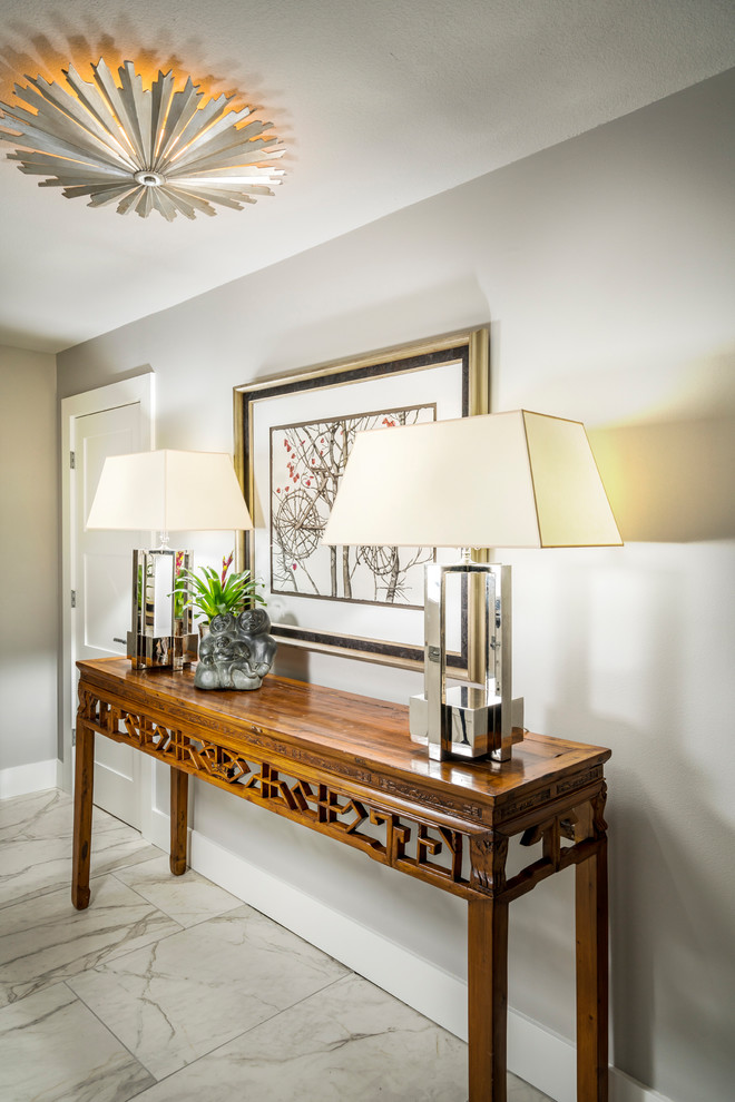 Small transitional foyer photo
