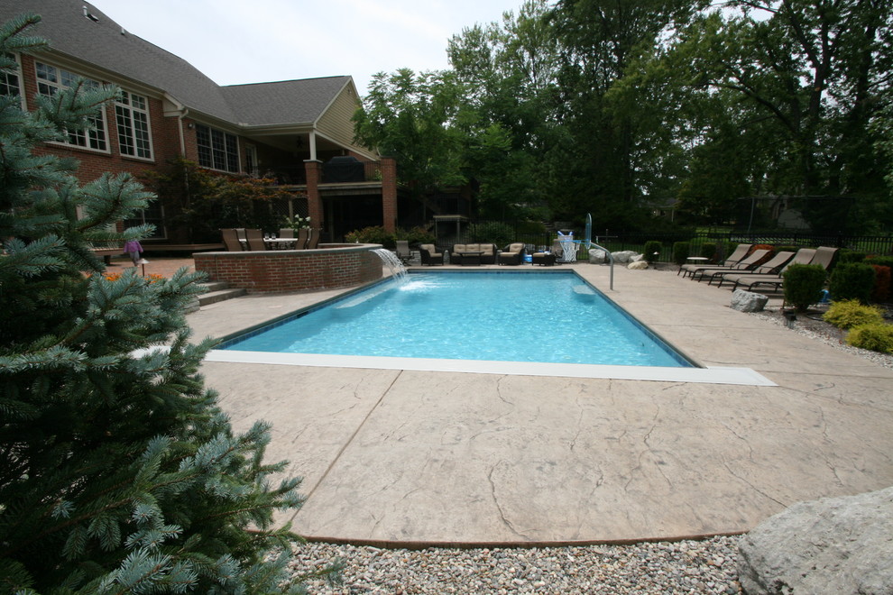 Transitional pool photo in Cincinnati