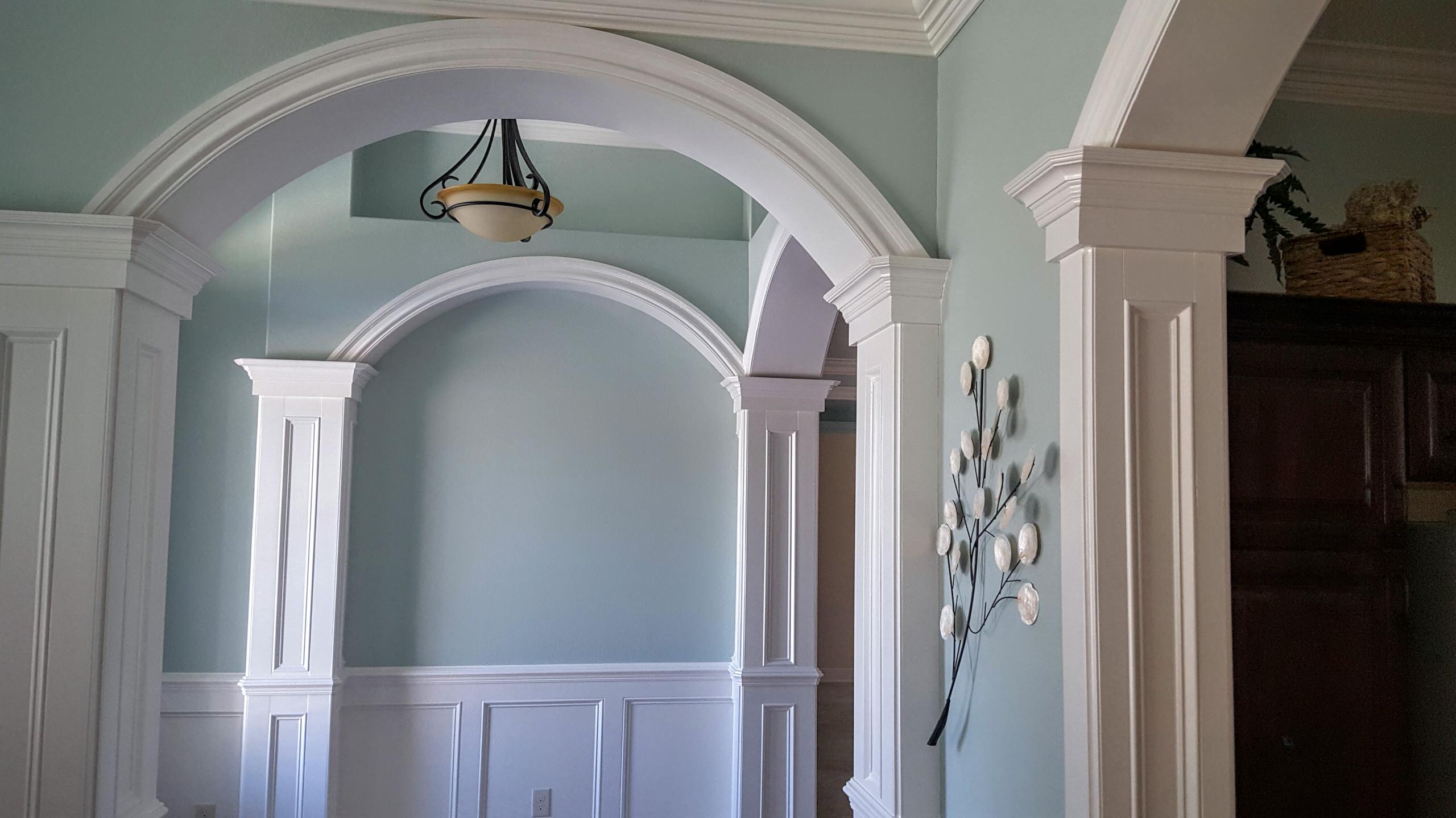 Custom Woodwoorking by JSR Trim Carpentry & Remodeling, Painted by Steve Kling