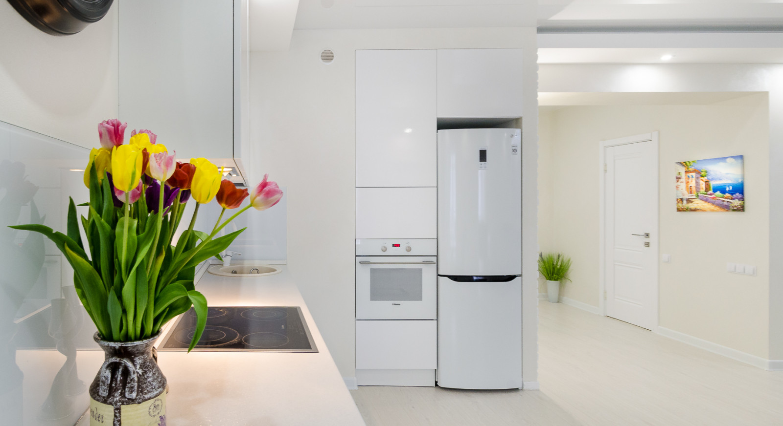 Белоснежная квартира. ЖК Фальконе. Сочи.