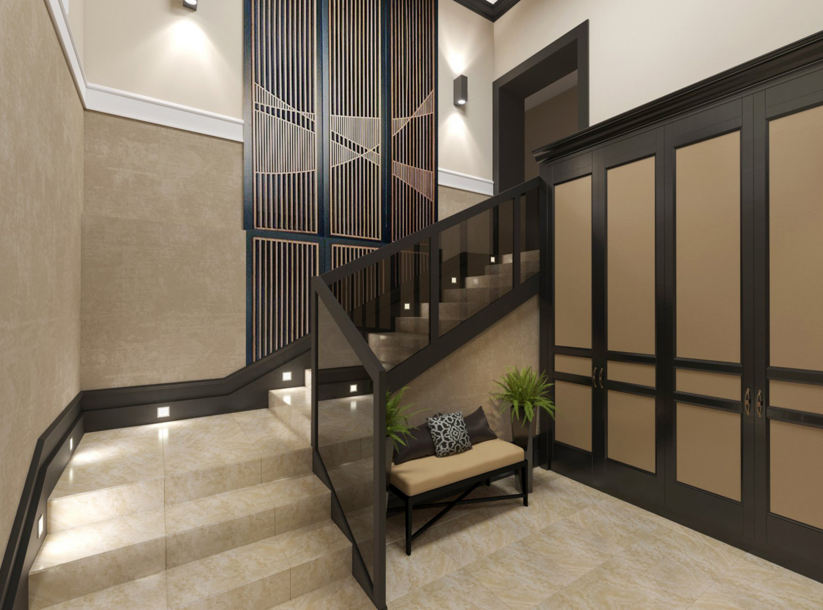 Коттедж классический + современный стиль