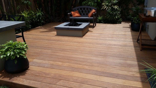 Before and after contemporary-terrace