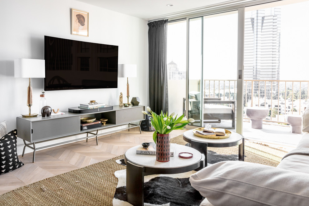 Century City High-rise - Contemporary - Family Room - Los Angeles - by ...