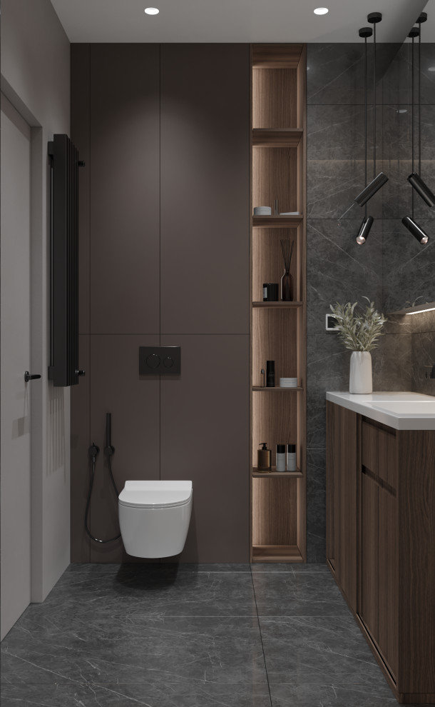 Мужской интерьер на 43кв.м ЖК "Фонвизина