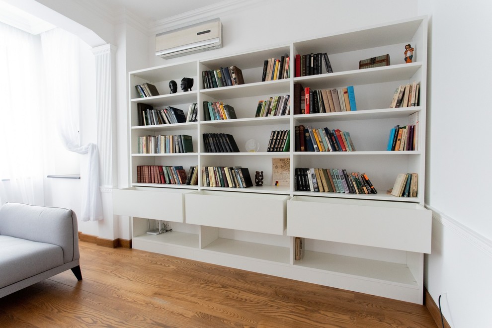 Стеллаж raumplus белый платиновый