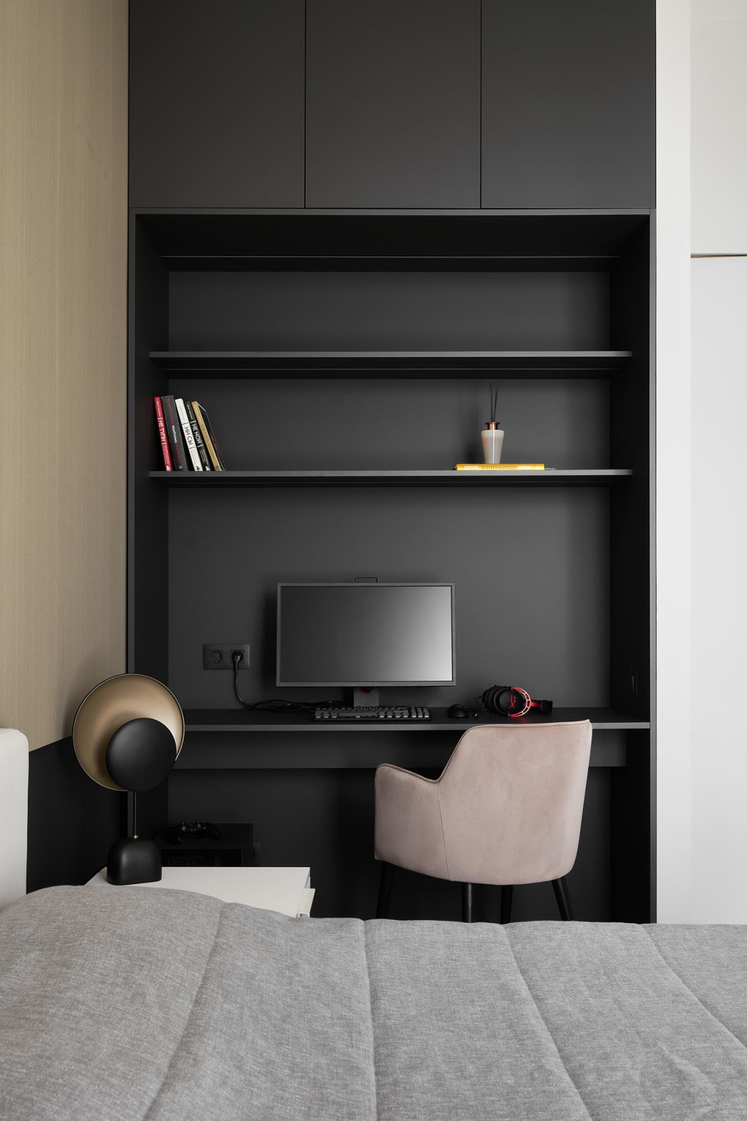 Дизайн проект квартиры 180м2  ЖК "Бульварный  переулок ". Спальная  сына