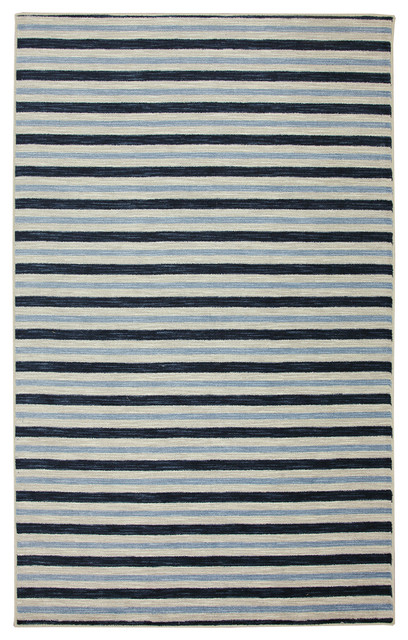 Monterey Stripe Blue Rug, 7'6X10'