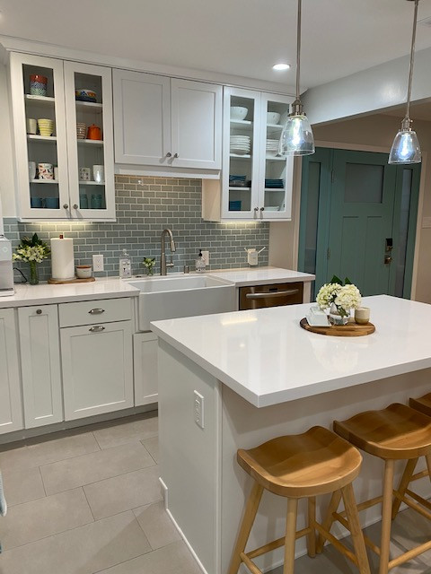 Richmond Kitchen with Custom Handmade Backsplash