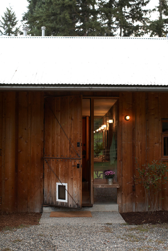 Inspiration for a country entryway in Seattle.