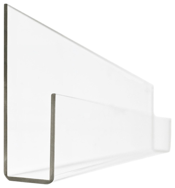 Peekaboo Clear Acrylic Book Shelves Set Of 2 Contemporary