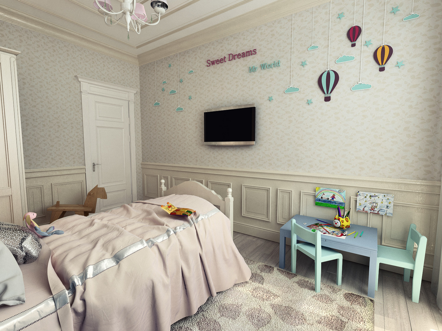 Дизайн интерьеров 3х комнатной квартиры.Классика.