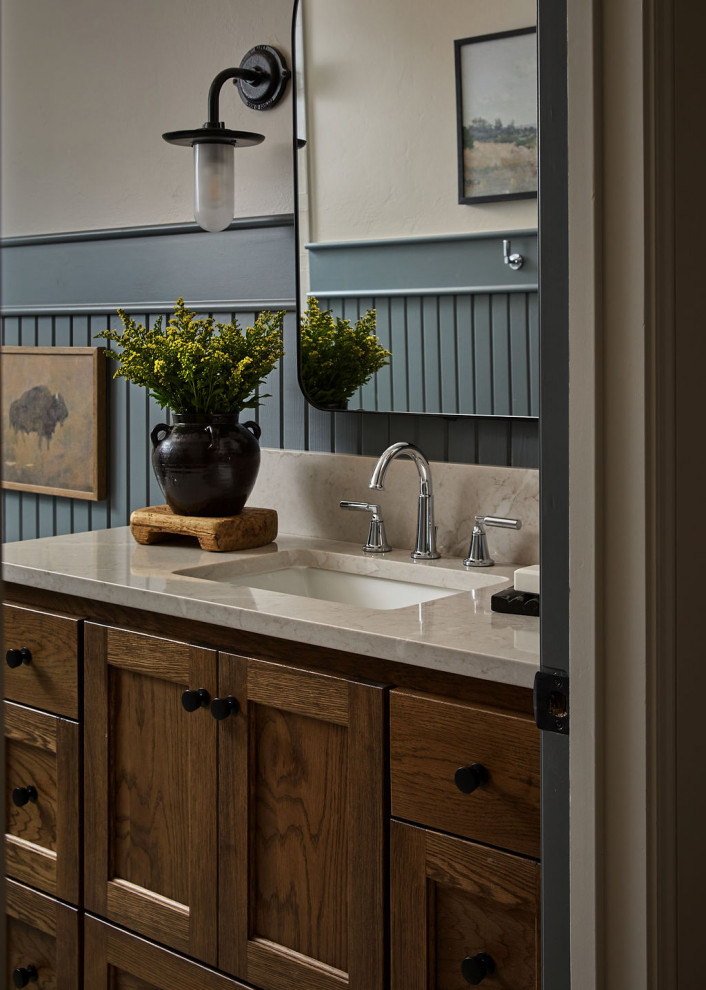 Rustic Refined - Bathroom - cottage bathroom idea in Oklahoma City