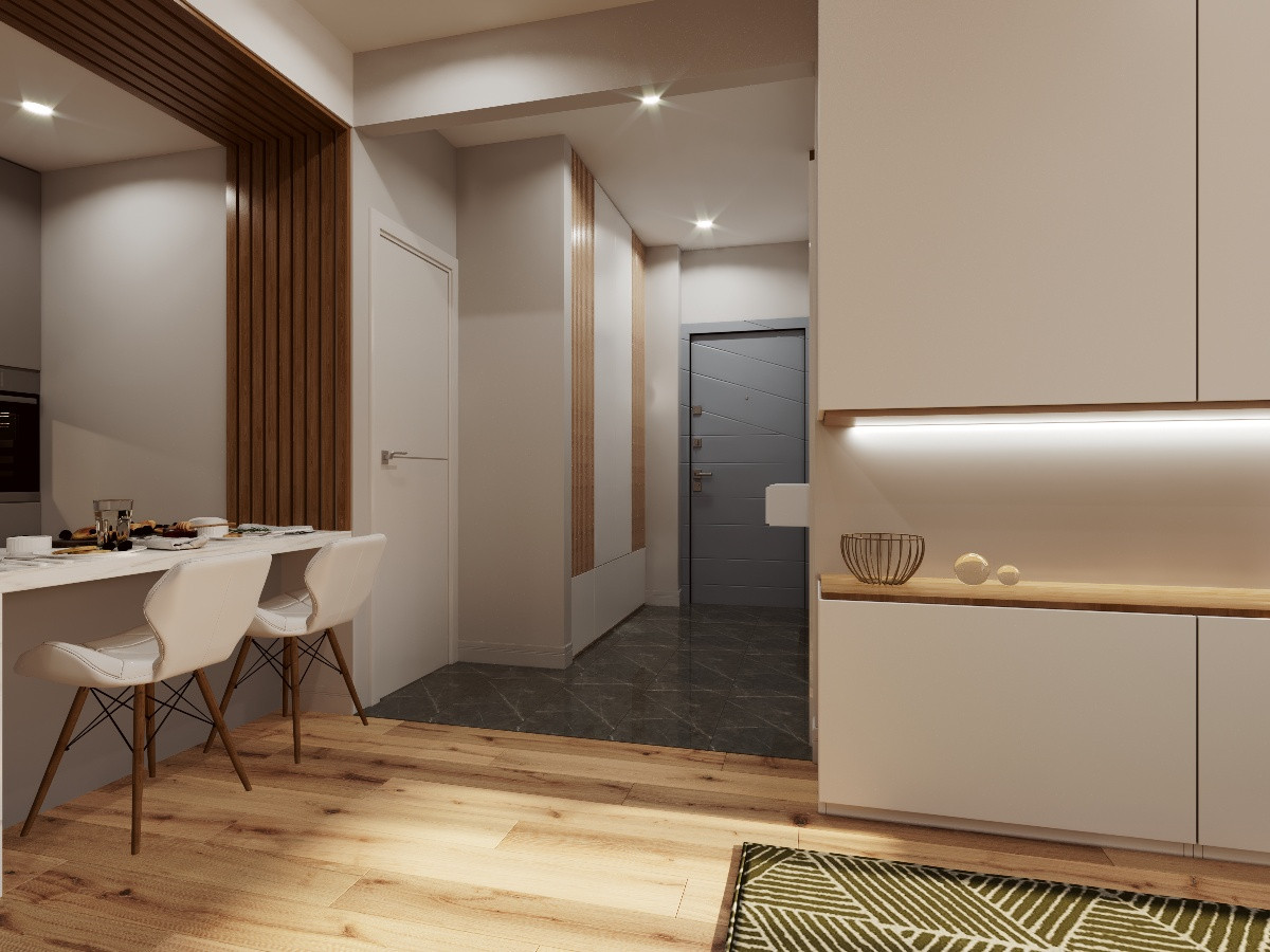 Дизайн проект квартиры  42 кв.м