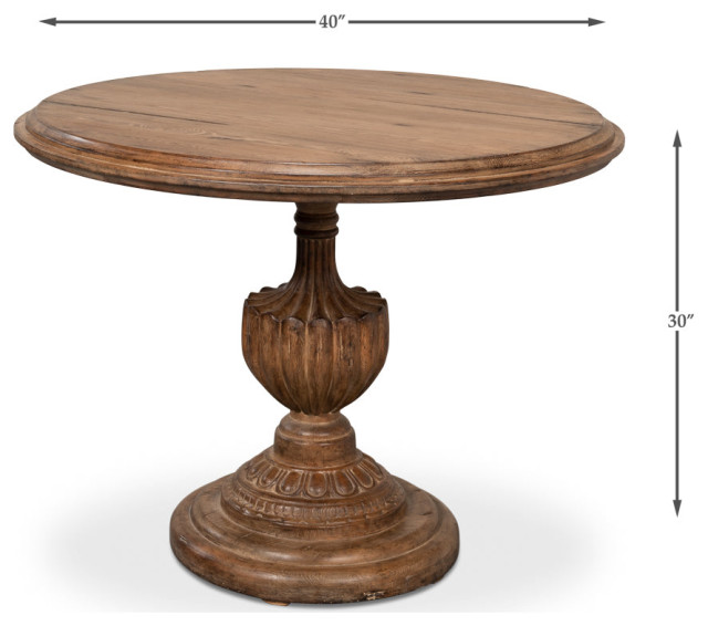 Round Renaissance Table Renaissance Pedestal Round Dining Table Seats 4 - French Country ...