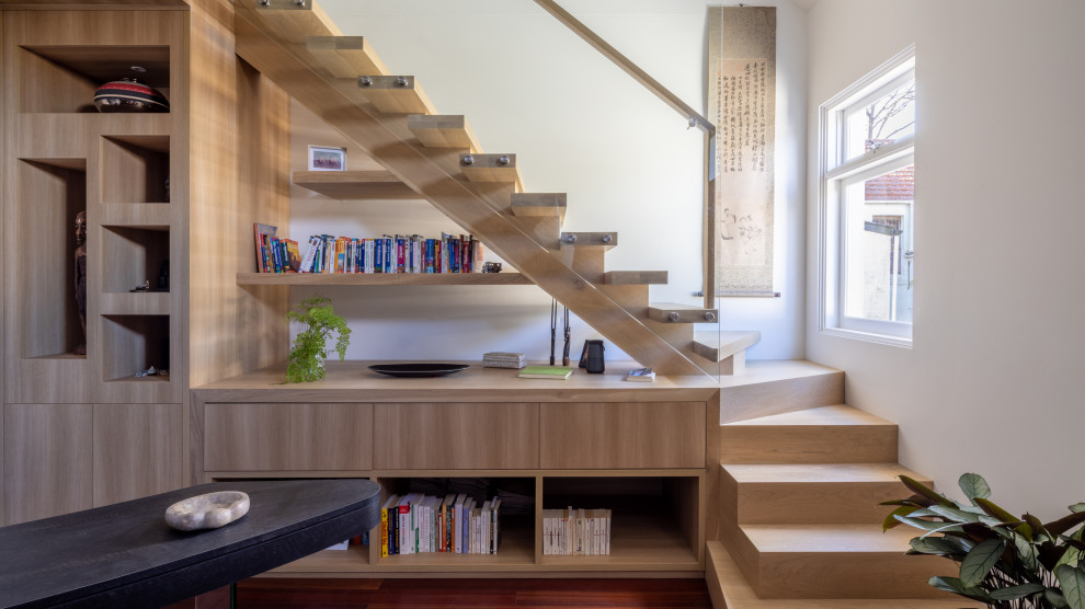 Contemporary staircase in Sydney.