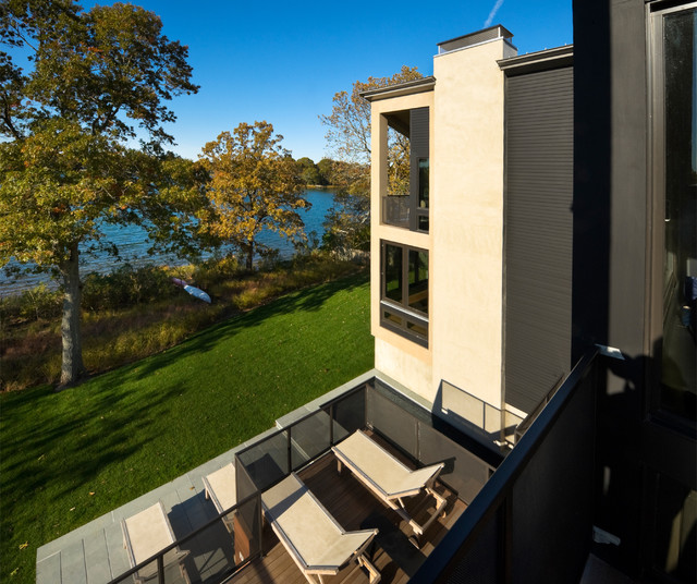 Bluff Point moderno-facciata