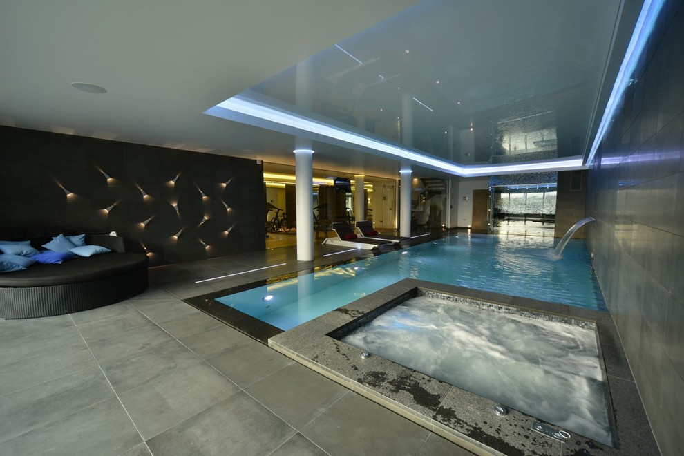 Inspiration for a contemporary pool in Cheshire.