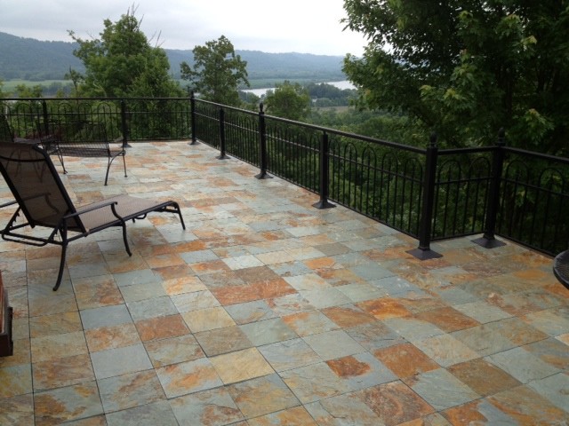 Interlocking Slate Deck Tiles Contemporary Patio Seattle By Architrex 