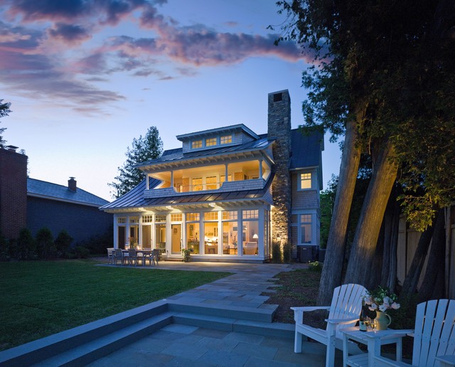Lake Champlain Shingle Style victorien-facade