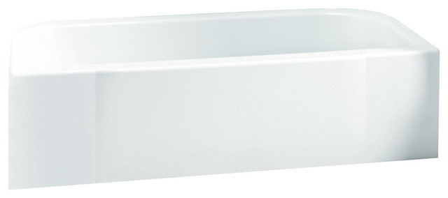 Sterling Accord 60.25"x30.5"x17.25" Vikrell Right-Hand Bath, White